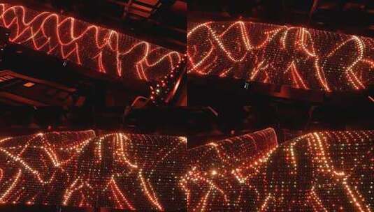 酒吧红色动感灯光效果高清在线视频素材下载