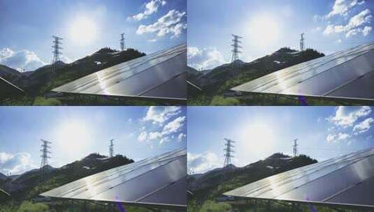 延时-新能源太阳能光伏板高清在线视频素材下载