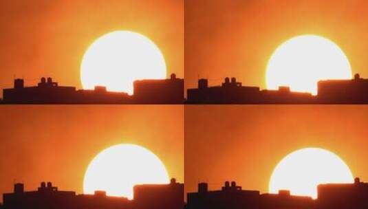 大太阳日落高清在线视频素材下载