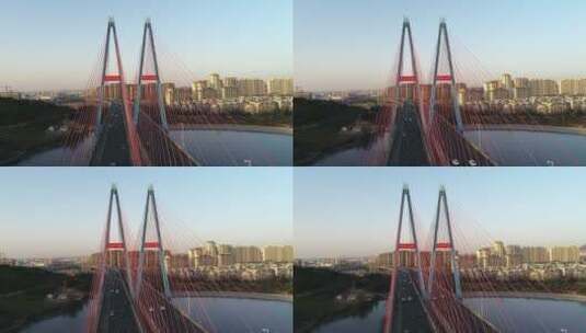 青岛丹山大桥航拍高清在线视频素材下载