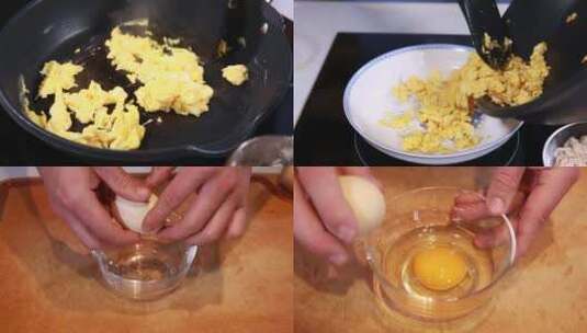 【镜头合集】打鸡蛋炒鸡蛋碎2高清在线视频素材下载