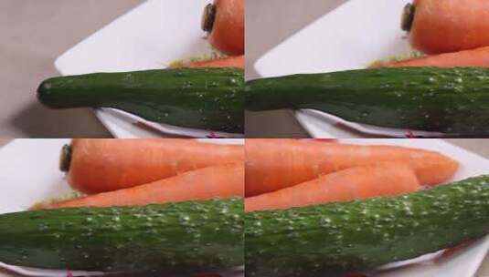 蔬菜时蔬胡萝卜西红柿番茄黄瓜高清在线视频素材下载