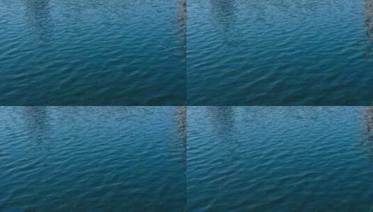 蓝色的湖水高清在线视频素材下载