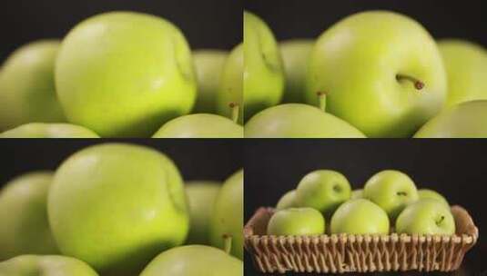 【镜头合集】青苹果绿苹果酸苹果高清在线视频素材下载