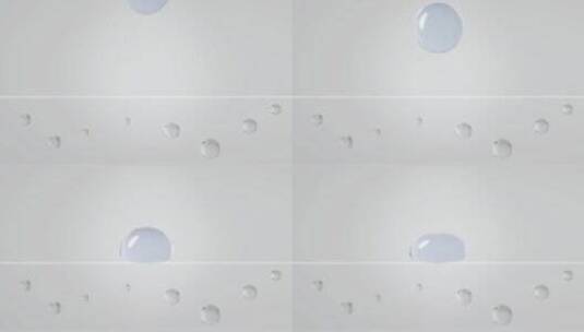 蓝色水滴精华分子高清在线视频素材下载