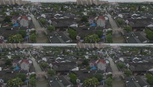 嘉兴西塘古镇4K航拍高清在线视频素材下载