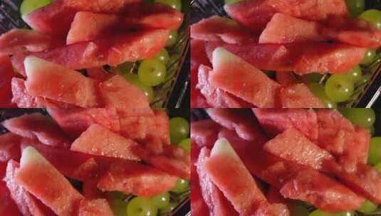 水果果盒葡萄西瓜维生素高清在线视频素材下载