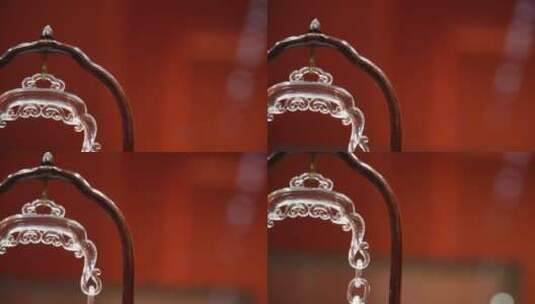 琉璃水晶玉瓶雕刻工艺品摆件高清在线视频素材下载