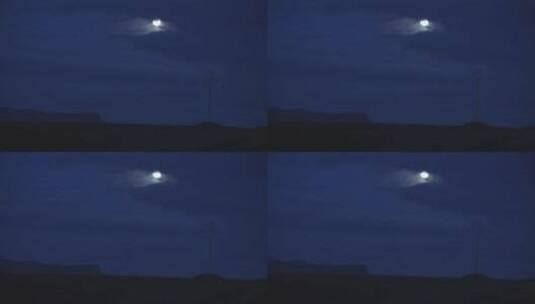 十五满月月亮升起高清在线视频素材下载