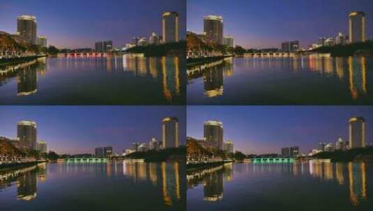 4K海南三亚河夜景高清在线视频素材下载