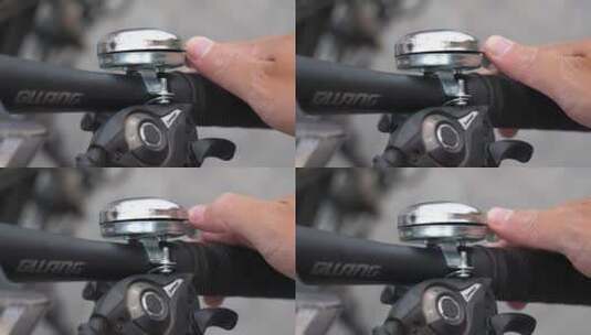 老式自行车铃铛高清在线视频素材下载