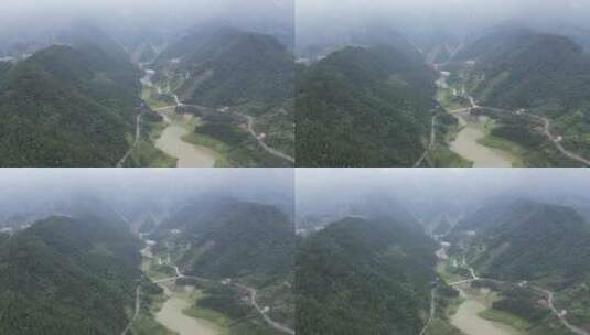 湖北雄伟壮观长江三峡风光航拍高清在线视频素材下载