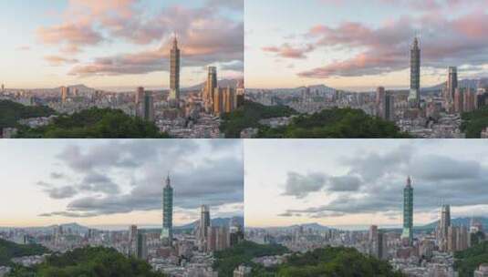 台北101大厦高清在线视频素材下载