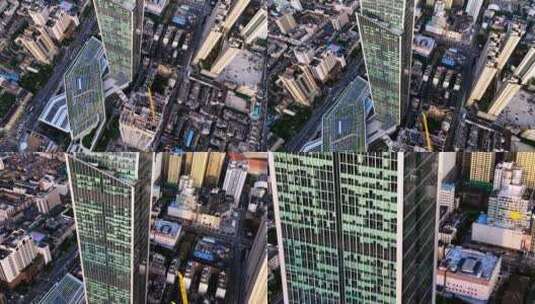 昆明恒隆广场航拍空镜高清在线视频素材下载