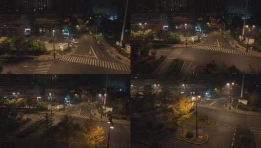 疫情下洛阳城市交通夜景高清在线视频素材下载