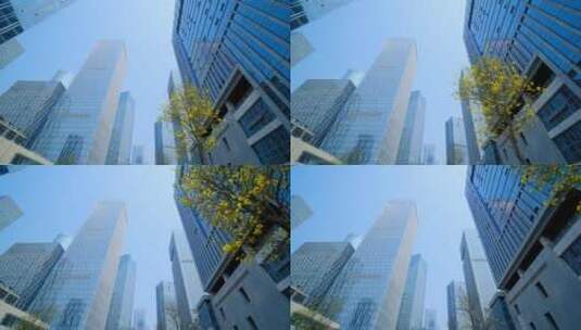 南宁五象新区 现代化高楼林立城市穿梭高清在线视频素材下载