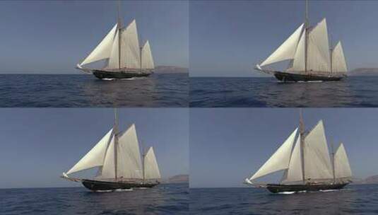帆船航海扬帆起航远航励志梦想征程18高清在线视频素材下载