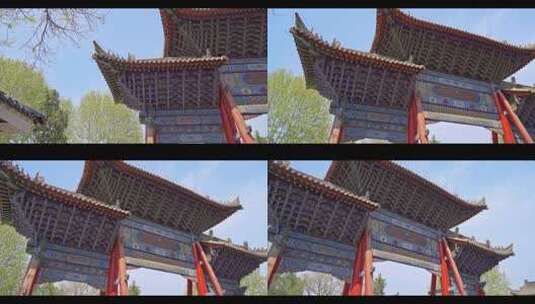 西安城市印迹-古建筑5高清在线视频素材下载