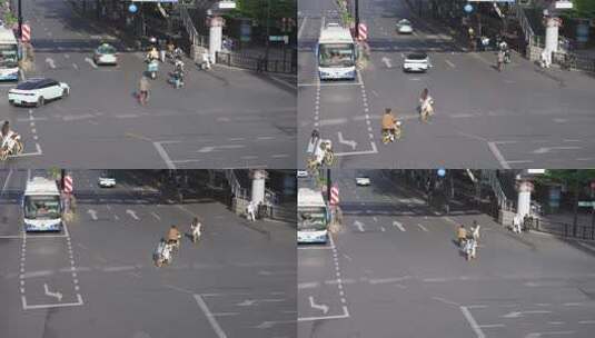 杭州庆春路 街景高清在线视频素材下载
