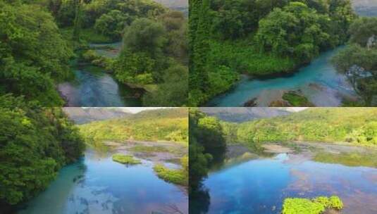 美丽的山间河流高清在线视频素材下载