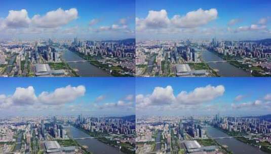 广州琶洲蓝天-4高清在线视频素材下载