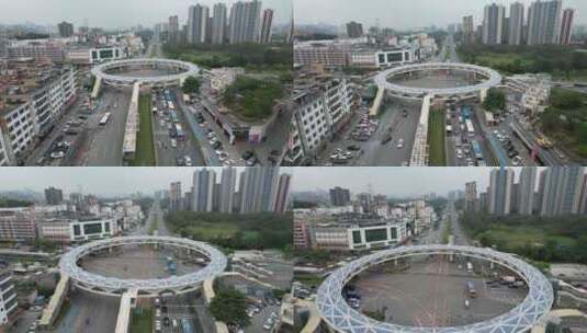 深圳大和天桥航拍高清在线视频素材下载