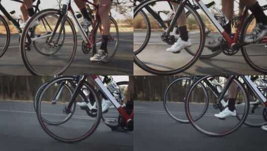 公路自行车、骑行、骑自行车高清在线视频素材下载