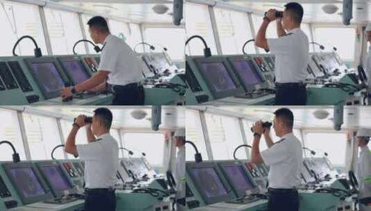 船舶驾驶室高清在线视频素材下载
