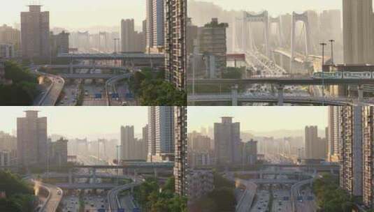 重庆鹅公岩大桥高清在线视频素材下载