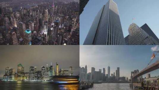 【合集】纽约城市建筑航拍高清在线视频素材下载