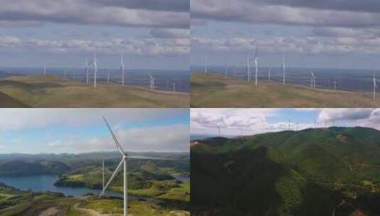 【合集】户外特写风力发电机镜头高清在线视频素材下载