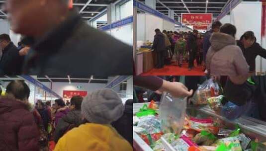 农贸市场 菜市场 展厅高清在线视频素材下载