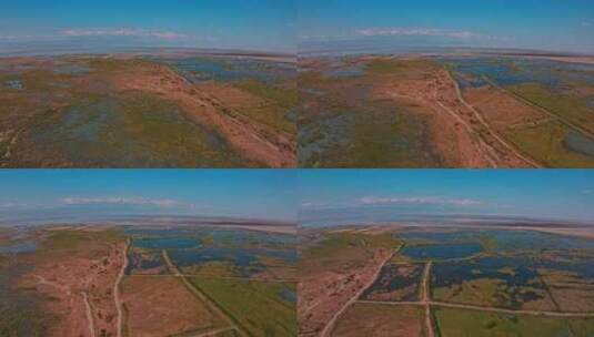 新疆乌伦古湖湿地保护区高清在线视频素材下载