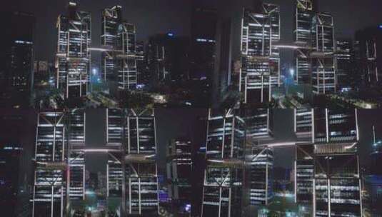 4k航拍广东深圳大疆创新天空之城高清在线视频素材下载