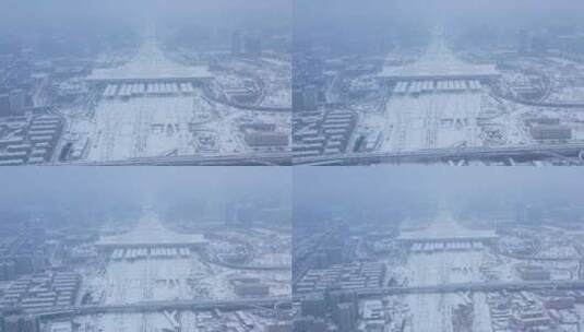 风景 冬季 冬天 雪景 下雪高清在线视频素材下载