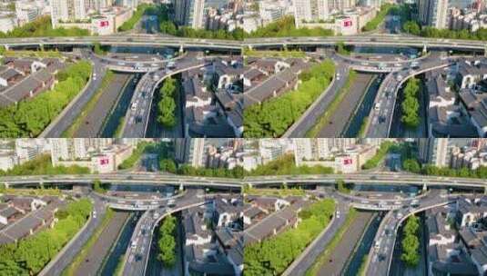 杭州市区西湖大道定安路马路车辆车流高清在线视频素材下载