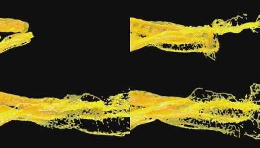 橙汁动画背景高清在线视频素材下载