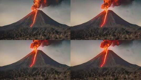 火山喷发V6高清在线视频素材下载