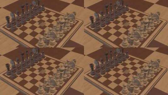 无限循环国际象棋视频素材高清在线视频素材下载