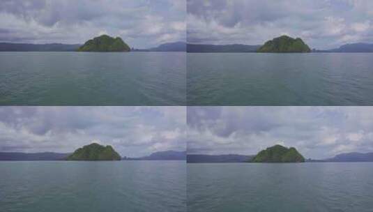 穿越兰卡威国家海洋公园海岛风光平视角高清在线视频素材下载