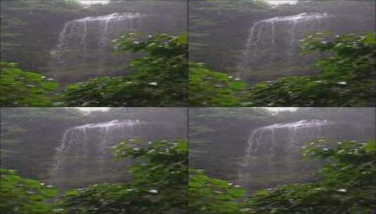 瀑布倾泻而下高清在线视频素材下载