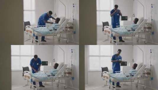 病人，护士，医院，病床高清在线视频素材下载