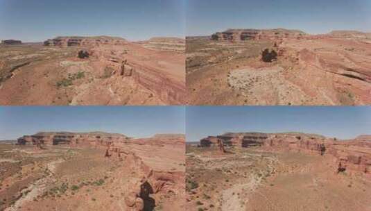 沙漠峡谷，岩石形成，犹他州，峡谷地高清在线视频素材下载