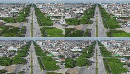 北海的海城区城市建筑高清在线视频素材下载