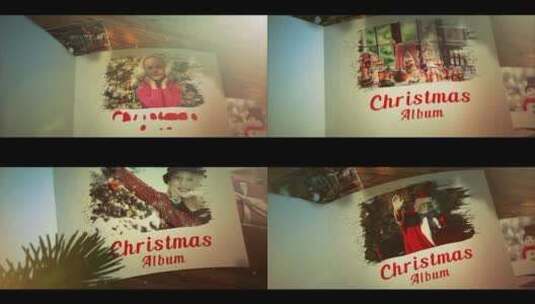 温馨圣诞相册专辑图片汇聚AE模板高清AE视频素材下载