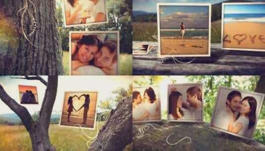 唯美浪漫夏日场景照片展示回忆视频AE模板高清AE视频素材下载