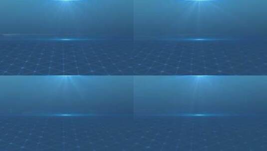 科技网格线条光线蓝色横向动态背景高清AE视频素材下载