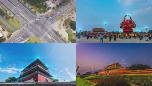 精品 · 震撼北京科技城市光线穿梭高清AE视频素材下载