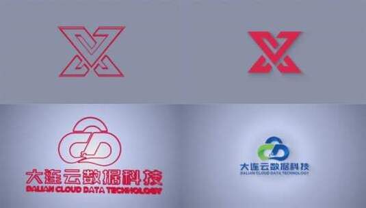 简洁 logo高清AE视频素材下载