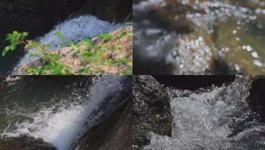 山涧溪流小溪流水山泉水溪水高清在线视频素材下载